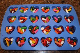 diy crayon hearts and valentine s day