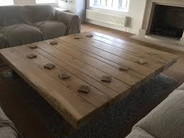 Hand Crafted Large Modern Oak Square