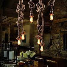 Diy Chandelier Ceiling Lights Rope Lamp