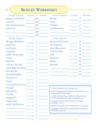 How To Make A Budget Free Budget Worksheets Budgeting