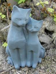 Cat Pair Garden Ornaments Yard Art