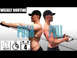 resistance band push pull weekly