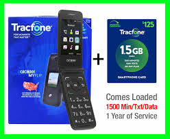 Tracfone offers low rate plans which, are suitable for senior citizens who. New Tracfone Alcatel Myflip A405dl Prepaid Flip Phone 1 Year 125 Plan 1500min 616960271444 Ebay