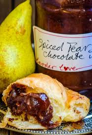 ed pear jam with chocolate larder