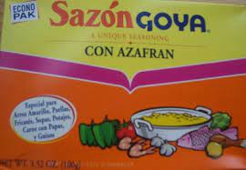 sazón goya con azafran my colombian