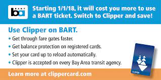 You also save $.50 per bart trip and get discounts. Sfbart On Twitter Bart Ticket Value Can Not Be Transferred To A Clipper Card You Can Still Use The Paper Tickets The Only Change Is They Ll Be Subject To The New 50