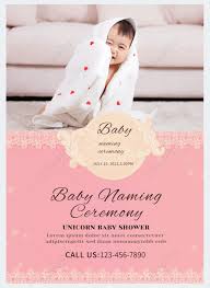 happy baby naming ceremony invitation