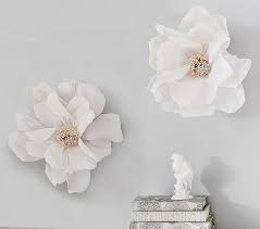 crepe paper flower decor set of 2