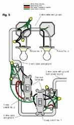 Wiring diagram 3 way switch with light at the end. Installing A 3 Way Switch With Wiring Diagrams The Home Improvement Web Directory