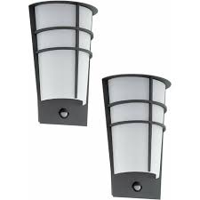 2 Pack Ip44 Outdoor Wall Light Pir