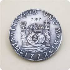 1772 México 8 Reales Carlos III copia moneda|Monedas sin curso legal| -  AliExpress