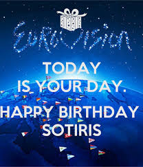 Celebrate being happy every day. Today Is Your Day Happy Birthday Sotiris Poster Quim Keep Calm O Matic