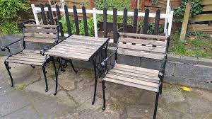 Cast Iron Table Chair Garden Bench Ends