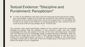 discipline and punishment panopticism evelyn skye john and yara textual evidence discipline and punishment panopticism 9633 in view of this betham laid down