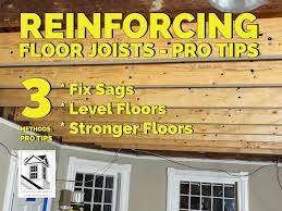 reinforcing floor joists