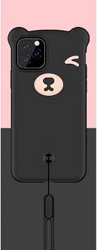 Deals of the day at www.amazon.com ▼. Amazon Com Caserbay For Iphone 11 Pro Max Case 6 5 Inch 3d Bear Cartoon Kawaii Smooth Touch Silicone Flexible Phone Case With Removable Wrist Strap Black