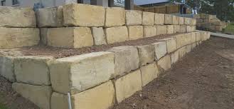 B Grade Sandstone Blocks Retaining Wall