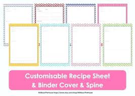 Recipe Book Pages Template Meetwithlisa Info
