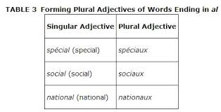 Forming Plural From Singular Adjectives