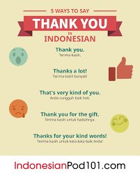 Thank you is misaotra in malagasy language. How To Say Thank You In Indonesian Indonesianpod101