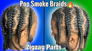 Braiding short hair for men can be a little tricky if not done right. Pop Smoke Braids Men Zigzag Parts Youtube