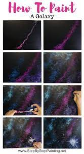 Galaxy Painting Step By Step Acrylic
