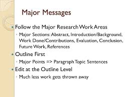 Sample Abstract Writing Outline