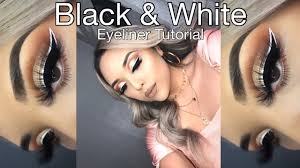 black white eyeliner tutorial you