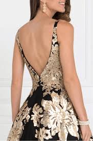prom dress black gold gl2511 fashion club