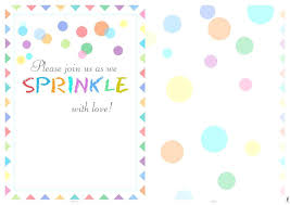 Sprinkle Shower Invitations Free Baby Sprinkle Invitation Idea