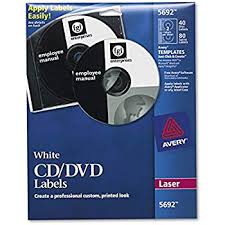 Amazon Com Avery White Cd Labels For Laser Printers 40 Disc