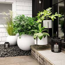 White Planters Indoor Outdoor Planter