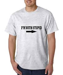 Unique T Shirt Gildan Im With Stupid Funny Arrow Shirt Ebay