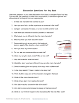 Guided Reading Questions and Prompts Free Printable