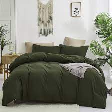 Cottonight Army Green Comforter Set