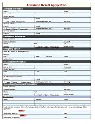 Rental Lease Application Template Skincense Co