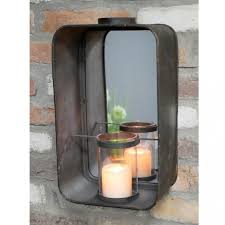 Wall Mounted Industrial Mirror Candle