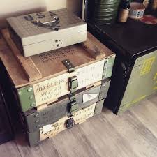 リビング 軍払い下げ アーモボックス 金庫 弾薬箱 などのインテリア実例 2015 03 26 09 55 24 roomclip ルームクリップ 弾薬箱 インテリア 収納