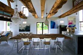 interior design with reclaimed wood and