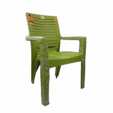 18 Inch Green Anmol High Back Plastic Chair
