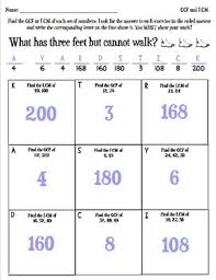 Worksheets are finding the greatest common factor gcf and least common, gcf and lcm word problems 2, quiz on gcf lcm, greatest common factor es1, greatest common factor gcf and least common multiple, greatest common factor. Greatest Common Factor And Least Common Multiple Riddle Worksheet