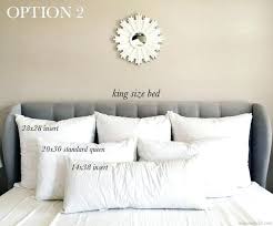 King Bed Pillow Size Chart Google Search In 2019