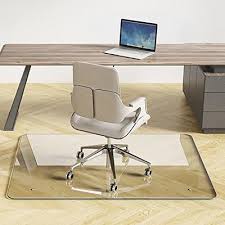 clear red gl desk chair mat