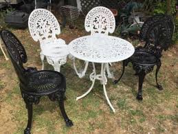 Cast Outdoor Garden Setting Iron Table