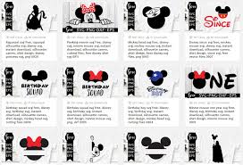 Silhouette users must upgrade to at least designer edition to use svg files. Free Disney Inspired Svgs