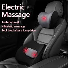 Car Seat Vibration Lumbar Headrest