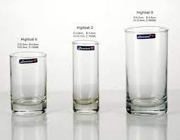 3 Pieces Glass Plain Water Tumbler