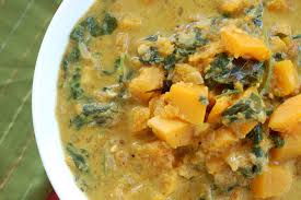 ernut squash and spinach curry with