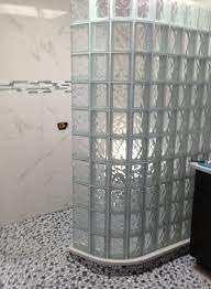 Glass Block Shower Wall Installation