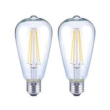Ecosmart 40 Watt Equivalent St19 Antique Edison Dimmable Clear Glass F Home Supply Inc